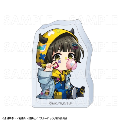 【グッズ-置きもの】TVアニメ『ブルーロック』でびデコパーカー ちびキャラver. アクリルブロック【蜂楽 廻】