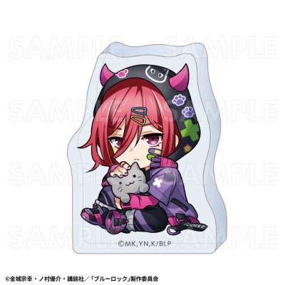 【グッズ-置きもの】TVアニメ『ブルーロック』でびデコパーカー ちびキャラver. アクリルブロック【千切 豹馬】