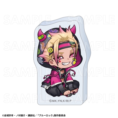 【グッズ-置きもの】TVアニメ『ブルーロック』でびデコパーカー ちびキャラver. アクリルブロック【士道 龍聖】