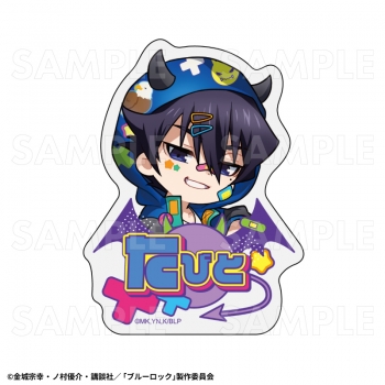 グッズ-バッチ】TVアニメ『ブルーロック』でびデコパーカー ちびキャラ ブルーロック 烏旅人 でびデコ 缶バッジ