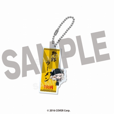 【グッズ-キーホルダー】ホロライブ 獅白ぼたん×野郎ラーメン アクリルキーホルダー 野郎ラーメン