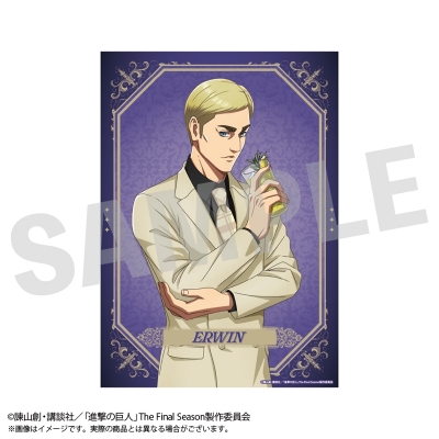 【グッズ-その他】進撃の巨人 ビジュアルシート エルヴィン