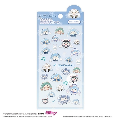 【グッズ-シール】雪ミク ふわコロりんぷっクリアデコシール 2018~2025ver.