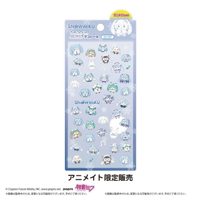 【グッズ-シール】雪ミク ふわコロりんぷっクリアデコシール 2010~2025 with ユキネver.【アニメイト限定】