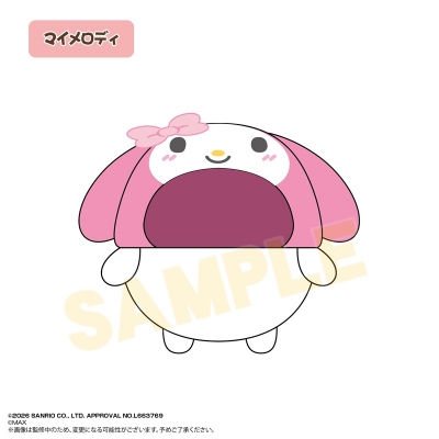 【グッズ-カバーホルダー】サンリオキャラクターズ ふわコロりん きせかえ着ぐるみ マイメロディ