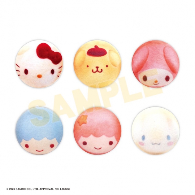 【グッズ-バッチ】サンリオキャラクターズ ちぎりパン-パンバッジ-