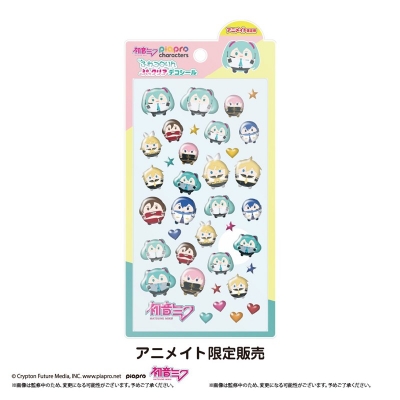 【グッズ-シール】ピアプロキャラクターズ ふわコロりんぷっクリアデコシール アニメイト【アニメイト限定】