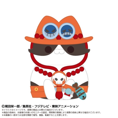 【グッズ-ぬいぐるみ】ONE PIECE Chibiぬいぐるみ×MEGA CAT PROJECTニャンピースニャーン! ポートガス・D・エース