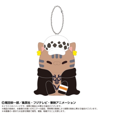 【グッズ-マスコット】ONE PIECE Chibiぬいマスコット×MEGA CAT PROJECTニャンピースニャーン! トラファルガー・ロー
