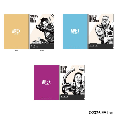 【グッズ-クリアファイル】Apex Legends レジェンズクリアファイル3枚セット Vol.1 G