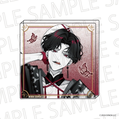 【グッズ-置きもの】夢幻楼と眠れぬ蝶 アクリルブロック 東狐葛葉