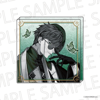 【グッズ-置きもの】夢幻楼と眠れぬ蝶 アクリルブロック 狛谷獅子雄