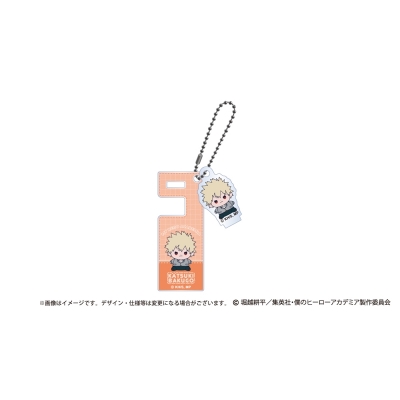 【グッズ-キーホルダー】僕のヒーローアカデミア もっちび スマホスタンドキーホルダー 爆豪勝己