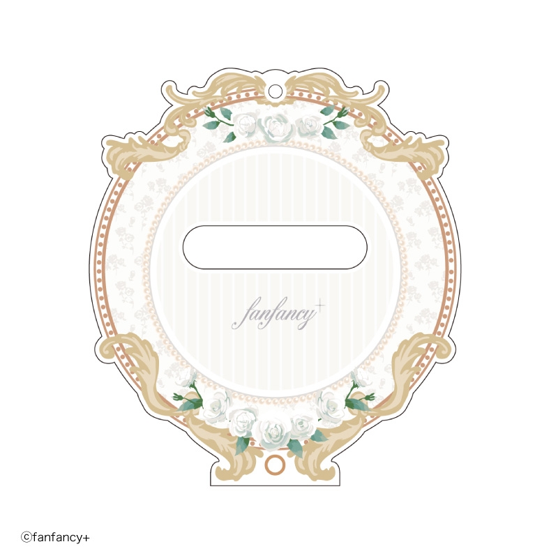 【グッズ-カバーホルダー】fanfancy+ 缶バッジアクリルフレーム プティロココ　ホワイト【アフターAGF2024】