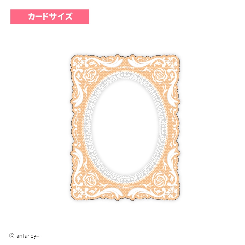 【グッズ-カードケース】fanfancy+ 硬質カードケース カードサイズ オールドローズレース オレンジ【アフターAGF2024】