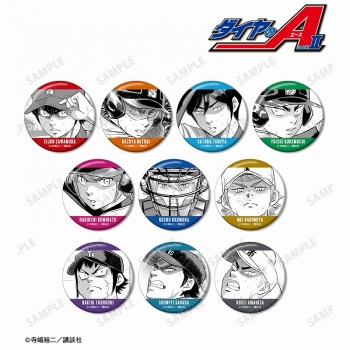 グッズ-バッチ】原作「ダイヤのA actⅡ」 トレーディング原作コマ缶 原作 ダイヤのA actⅡ 原作コマスクエア缶バッジ アニメイト限定特典