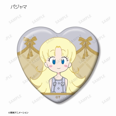 【グッズ-バッチ】明日のナージャ トレーディング ナージャ エンディングイラストハート型缶バッジ