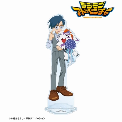 【グッズ-スタンドポップ】デジモンアドベンチャー 描き下ろし 城戸丈&ゴマモン 25th Anniversary ver. 特大アクリルスタンド