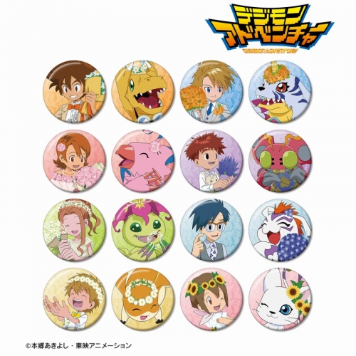 グッズ-バッチ】デジモンアドベンチャー 描き下ろし 25th Anniversary  