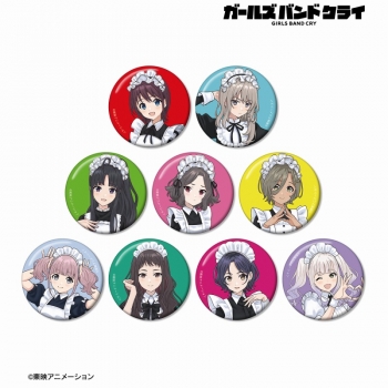 グッズ-バッチ】ガールズバンドクライ 描き下ろし メイド風ver 