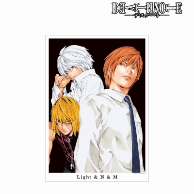 【グッズ-ポスター】DEATH NOTE 夜神 月&ニア&メロ A3マット加工ポスター