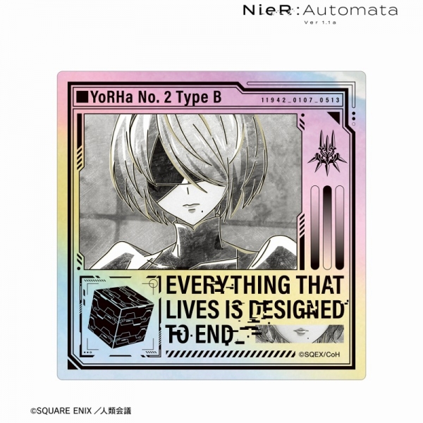 アニメ「NieR:Automata Ver1.1a」 2B Ani-Art BLACK LABEL オーロラステッカー