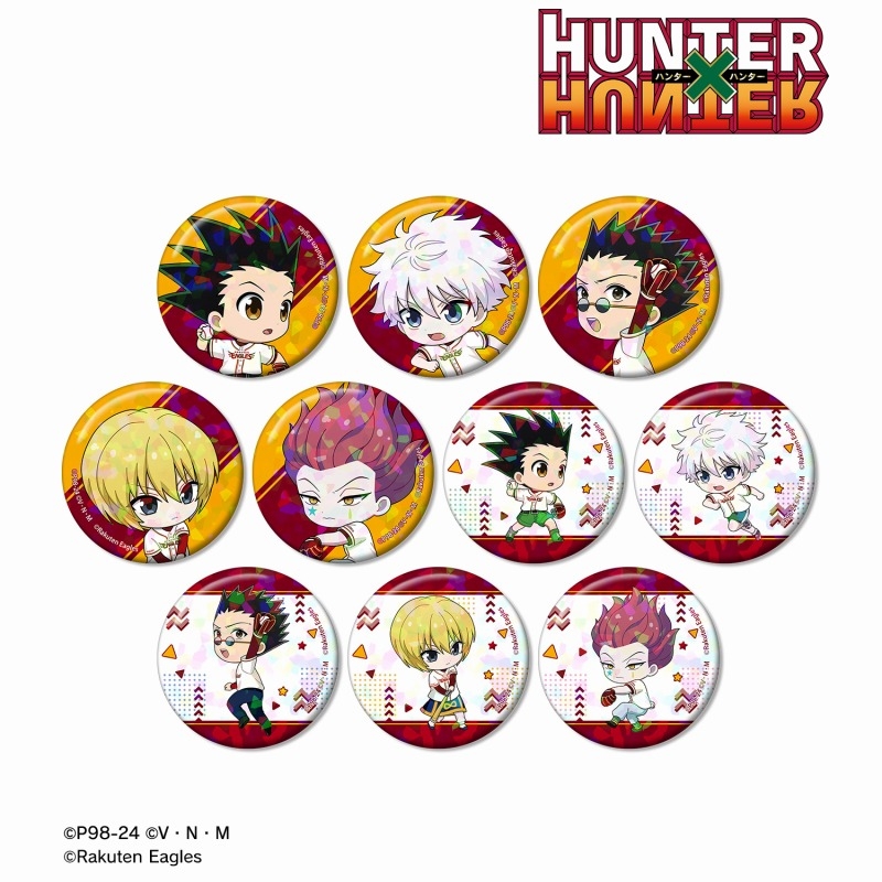 【グッズ-バッチ】HUNTER×HUNTER 楽天イーグルス / トレーディング ちびキャラ ホログラム缶バッジ