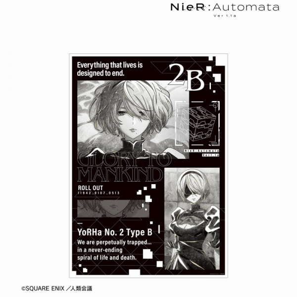 アニメ「NieR:Automata Ver1.1a」 2B Ani-Art BLACK LABEL A3マット加工ポスター