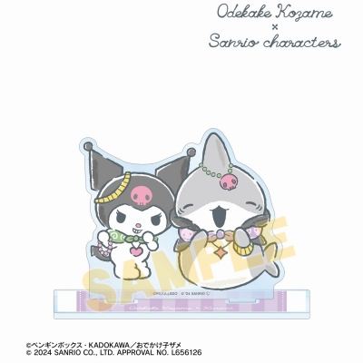 【グッズ-スタンドポップ】おでかけ子ザメ×サンリオキャラクターズ おでかけ子ザメ×クロミ BIGアクリルスタンド