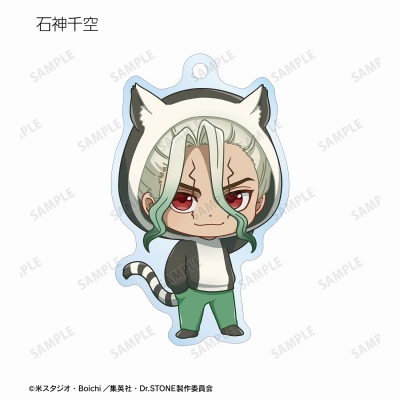 【グッズ-キーホルダー】TVアニメ「Dr.STONE」 トレーディング ちびキャラ 動物パーカーver. アクリルキーホルダー