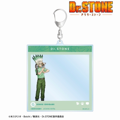 【グッズ-キーホルダー】TVアニメ「Dr.STONE」 描き下ろし 石神千空 飼育係ver. SNS風BIGアクリルキーホルダー