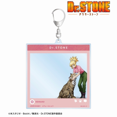 【グッズ-キーホルダー】TVアニメ「Dr.STONE」 描き下ろし コハク 飼育係ver. SNS風BIGアクリルキーホルダー