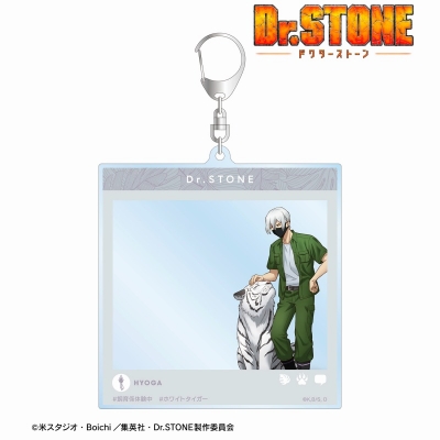 【グッズ-キーホルダー】TVアニメ「Dr.STONE」 描き下ろし 氷月 飼育係ver. SNS風BIGアクリルキーホルダー
