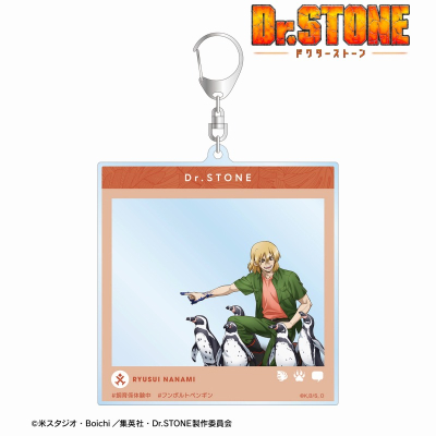 【グッズ-キーホルダー】TVアニメ「Dr.STONE」 描き下ろし 七海龍水 飼育係ver. SNS風BIGアクリルキーホルダー