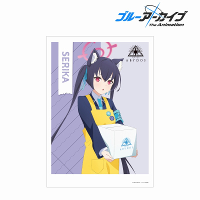【グッズ-ポスター】ブルーアーカイブ The Animation 描き下ろし セリカ ショップ店員ver. A3マット加工ポスター