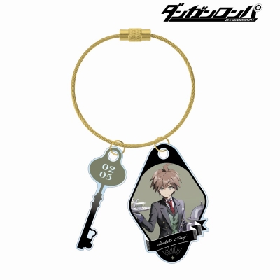 【グッズ-キーホルダー】ダンガンロンパシリーズ 緜さんイラスト 苗木誠 メイド&執事ver. 2連ワイヤーアクリルキーホルダー