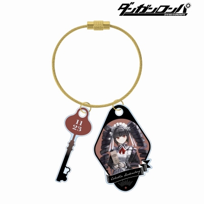 【グッズ-キーホルダー】ダンガンロンパシリーズ 緜さんイラスト セレスティア・ルーデンベルク メイド&執事ver. 2連ワイヤーアクリルキーホルダー