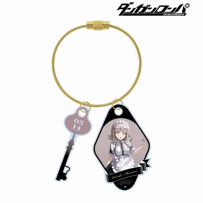 【グッズ-キーホルダー】ダンガンロンパシリーズ 緜さんイラスト 七海千秋 メイド&執事ver. 2連ワイヤーアクリルキーホルダー