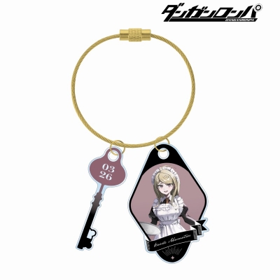 【グッズ-キーホルダー】ダンガンロンパシリーズ 緜さんイラスト 赤松楓 メイド&執事ver. 2連ワイヤーアクリルキーホルダー