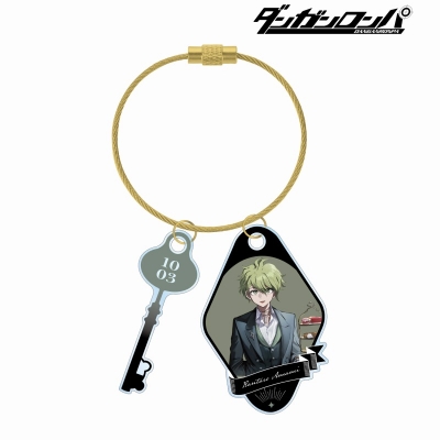 【グッズ-キーホルダー】ダンガンロンパシリーズ 緜さんイラスト 天海蘭太郎 メイド&執事ver. 2連ワイヤーアクリルキーホルダー