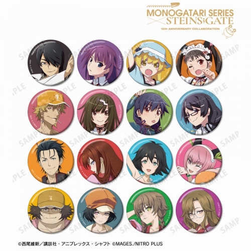グッズ-バッチ】物語シリーズ×STEINS;GATE 描き下ろし コラボイラスト 