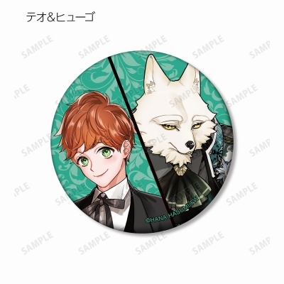 【グッズ-バッチ】カドル ‐獣人オメガバース‐ 羽純ハナ先生 描き下ろし ティータイムver. トレーディングマット缶バッジ【アニメイト特典付】