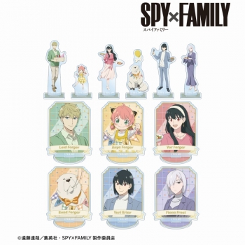 グッズ-スタンドポップ】SPY×FAMILY 描き下ろし ホリデーパーティーver SPY×FAMILY ロフト限定 アクリルスタンドホリデーパーティver.