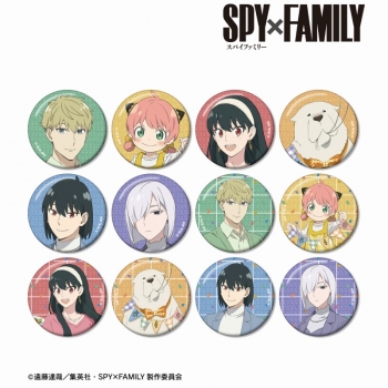グッズ-バッチ】SPY×FAMILY 描き下ろし ホリデーパーティーver 