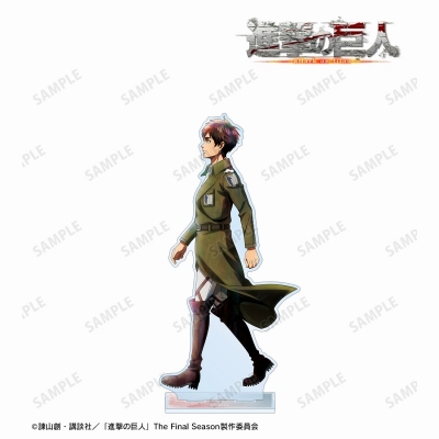 【グッズ-スタンドポップ】進撃の巨人 描き下ろし エレン 冬の歩み・着彩ver. 特大アクリルスタンド