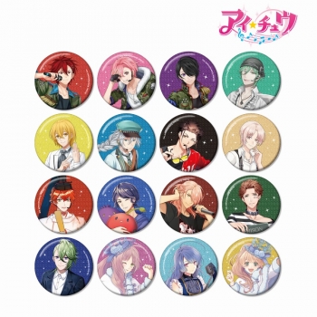 グッズ-バッチ】「アイ☆チュウ」 トレーディンググリッター缶バッジ 
