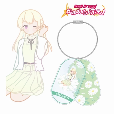 【グッズ-キーホルダー】バンドリ! ガールズバンドパーティ! 白鷺 千聖 Botania 2連ワイヤーアクリルキーホルダー