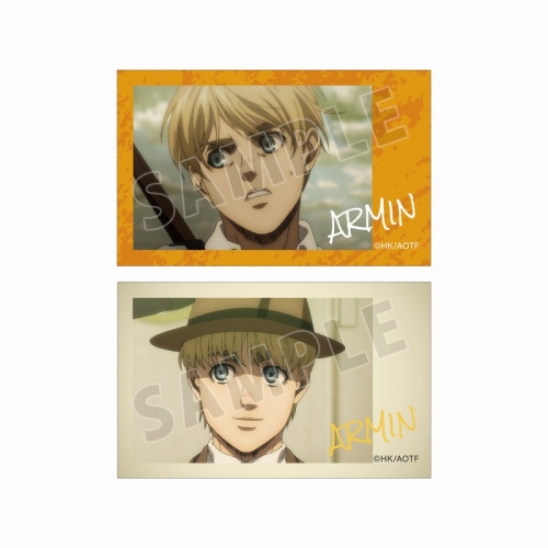グッズ-カード】進撃の巨人 アルミン 場面写イラストカード2枚セット 