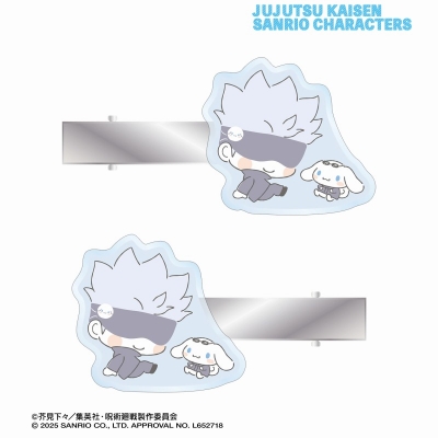 【グッズ-ヘアバンド】呪術廻戦×サンリオキャラクターズ 五条 悟×シナモロール アクリルヘアクリップ2個セット