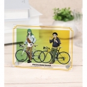 【グッズ-置きもの】弱虫ペダル GLORY LINE 描き下ろし 小野田 坂道&巻島 裕介 アウトドアver. A6アクリルパネルの画像